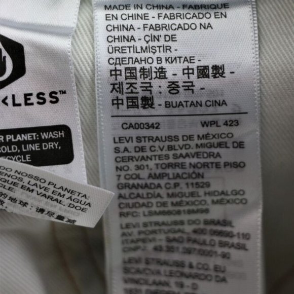 New Levi's  W33 L34 50'S STRAIGHT FIT MEN'S JEANS Selvedge  Cotton Hemp Blend - Picture 7 of 14